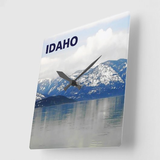 マウンテンズバイザレイク スクエア壁時計 (傾斜)