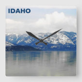 マウンテンズバイザレイク スクエア壁時計 (正面)