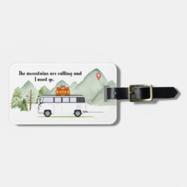 マウンテンズバケーショング素朴リーンウォーターカラー ラゲッジタグ