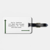 マウンテンズバケーショング素朴リーンウォーターカラー ラゲッジタグ (裏面横)