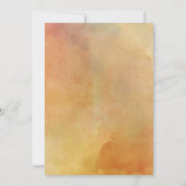 マウンテンズフォレストワイルドフラワーズ秋ブライダルシャワー 招待状 (裏面)