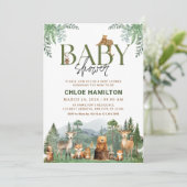 マウンテンズベビーシャワー招待状 |緑のイベント 招待状 (スタンド正面)