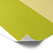 マウンテンズミッドセンチュリーグリーンターコイズイエローブラック ポスター (角)