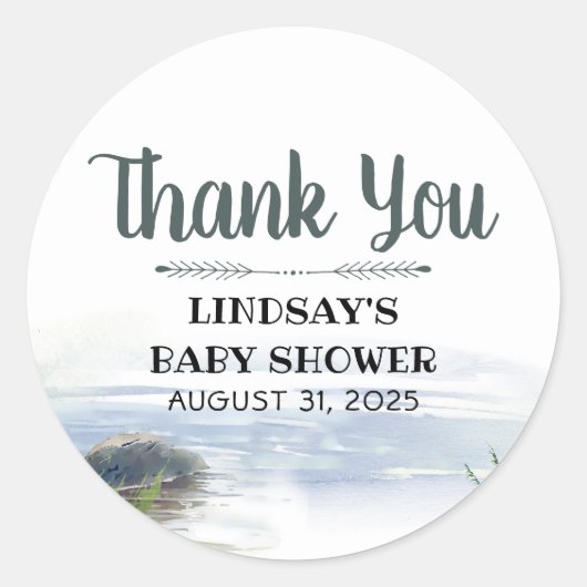 マウンテンズレイクアドベンチャーありがとう ラウンドシール (正面)