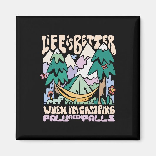 マウンテンズ秋クリーク滝テネシーキャンピングワイルド マグネット (正面)