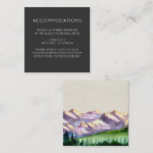 マウンテンズ結婚ホテルアコモデーションカード エンクロージャーカード (正面/裏面)