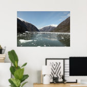 マウンテンズ&アイスベルグプリント ポスター (ホームオフィス)