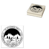 マウンテンズ&パインズラウンドキャンピング差出人住所 ラバースタンプ (押印)