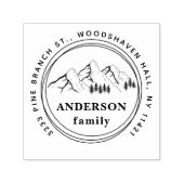 マウンテンズ&パインズヴィンテージファミリー差出人住所 セルフインキングスタンプ (デザイン)