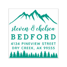 マウンテンズ&パインズ結婚したカップル差出人住所 セルフインキングスタンプ