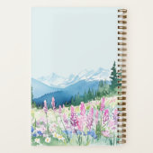 マウンテンズ&メドウズブルー&パープル聖なる書物、 経典 ノートブック (裏面)