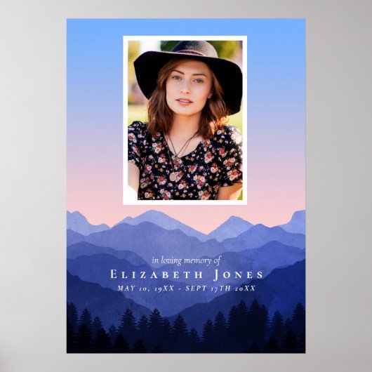 マウンテンズ メモリアル セレブレーション オブ ライフ ポスター (正面)