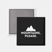 マウンテンズpleaseアウトドアキャンプ登山ティー マグネット (正面/裏面)