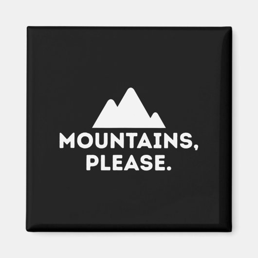 マウンテンズpleaseアウトドアキャンプ登山ティー マグネット (正面)