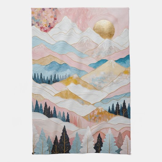 マウンテンセレニティ キッチンタオル (縦)