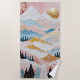 マウンテンセレニティ ビーチタオル