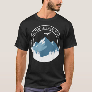 マウンテンタイムハイキングトレイルズヴィンテージキャンプ Tシャツ