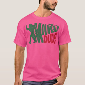 マウンテンダデビフットおもしろいサスカッチハイキング Tシャツ
