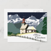 マウンテンチャーチクリスマスホリディポストカード シーズンポストカード (正面/裏面)