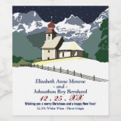 マウンテンチャーチクリスマスワインラベル ワインラベル (シングルラベル)