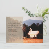 マウンテンチャーチ結婚式招待状 招待状 (スタンド正面)