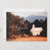 マウンテンチャーチ結婚式招待状 招待状 (裏面)