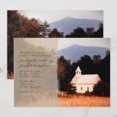 マウンテンチャーチ結婚式招待状 招待状 (正面/裏面)