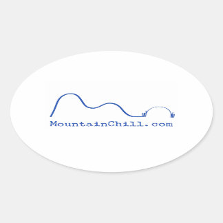 マウンテンチル – バンパーステッカー 楕円形シール