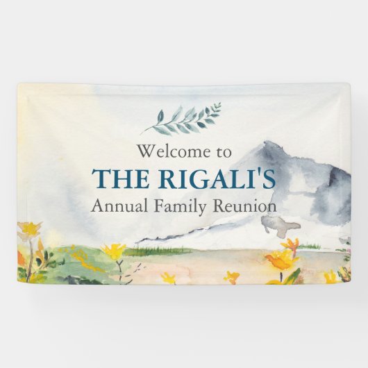 マウンテンテーマファミリー懇親会バナー 横断幕 (横)