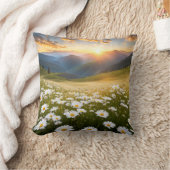 マウンテンデイジーフィールド クッション (ブランケット)
