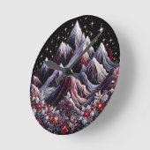 マウンテンデザイン ラウンド壁時計 (傾斜)