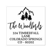 マウンテントップス&スプルケス素朴ファミリーま結婚たは セルフインキングスタンプ (デザイン)