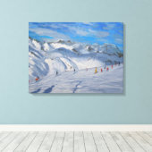 マウンテントップスTignes 2009 キャンバスプリント (インサイチュ (ウッドフロア))
