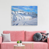 マウンテントップスTignes 2009 キャンバスプリント (インサイチュ (リビング))