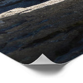 マウンテントップ大きい石と景色 ポスター (角)