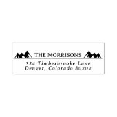 マウンテントッ素朴プの名前と差出人住所 セルフインキングスタンプ (デザイン)