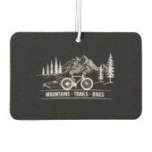 マウンテントレイルバイク – サイクリスト自転車 カーエアーフレッシュナー (裏面)