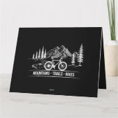マウンテントレイルバイク – サイクリスト自転車 カード (裏面)
