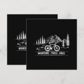 マウンテントレイルバイク – サイクリスト自転車 セーブザデート (正面/裏面)