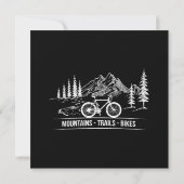 マウンテントレイルバイク – サイクリスト自転車 セーブザデート (裏面)