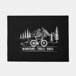 マウンテントレイルバイク – サイクリスト自転車 ドアマット