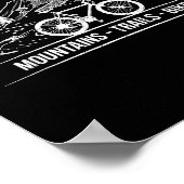 マウンテントレイルバイク – サイクリスト自転車 ポスター (角)