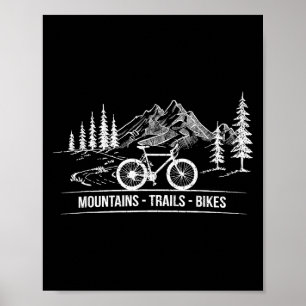 マウンテントレイルバイク – サイクリスト自転車 ポスター