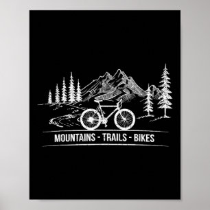 マウンテントレイルバイク – サイクリスト自転車 ポスター