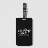 マウンテントレイルバイク – サイクリスト自転車 ラゲッジタグ (正面縦)