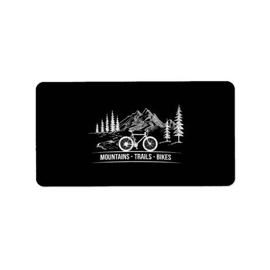 マウンテントレイルバイク – サイクリスト自転車 ラベル (正面)