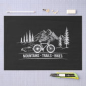 マウンテントレイルバイク – サイクリスト自転車 薄葉紙 (クラフト)