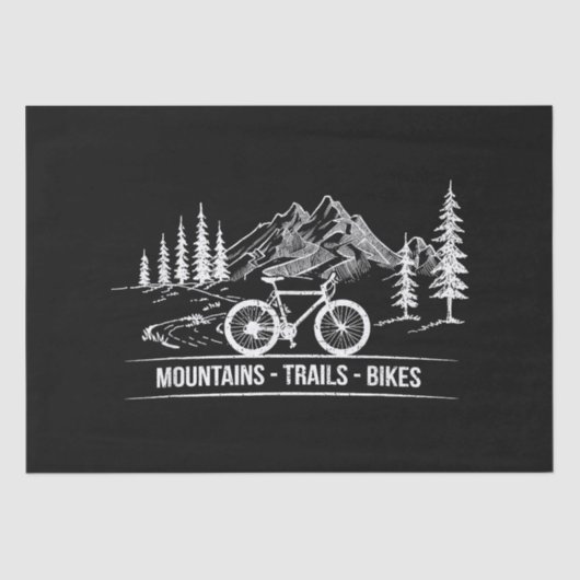 マウンテントレイルバイク – サイクリスト自転車 薄葉紙 (正面)