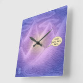 マウンテンドリーム タイム スクエア アクリル ウォール クロック (傾斜)