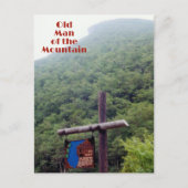 マウンテンニューハンプシャーのオールドマンフォト ポストカード (正面)